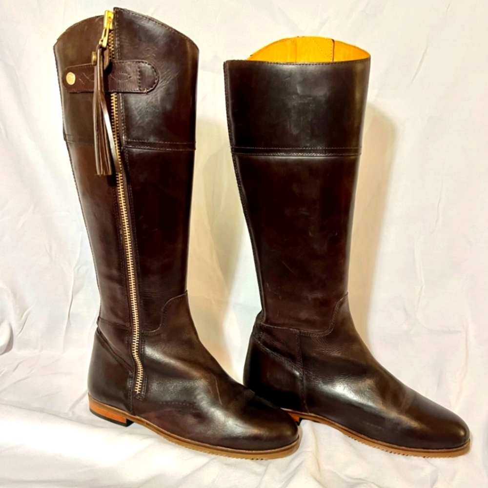 Rydale Leather Spanish Riding Boots Ladies Full Zip Tall Country Boot